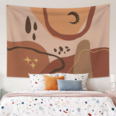 Lofaris Water Drops Moon Abstract Pattern Family Wall Tapestry